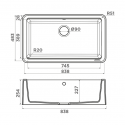 Кухонная мойка OMOIKIRI Tarento 83-U/I-WH (4993177)