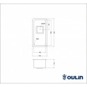 Кухонная мойка OULIN OL-0361 ((квадратный выпуск)