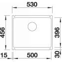 Кухонная мойка BLANCO SUBLINE 500-U 523740 черный