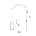 Смеситель EMAR ECB-3004 PVD Coppery