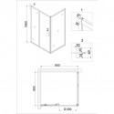 Душевое ограждение NIAGARA NG-82-8AB-A90B