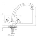 Смеситель DECOROOM DR54029 хром