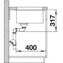 Кухонная мойка BLANCO ETAGON 500-U SILGRANIT PuraDur серый беж гранит 522234