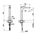 Смеситель GESSI RILIEVO 59004.031 хром