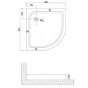Душевой поддон NIAGARA NG-80-80 RUS