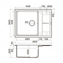 Кухонная мойка OMOIKIRI Sumi 65A-WG (4997095)