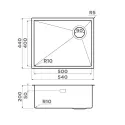 Кухонная мойка OMOIKIRI Taki 54-U/IF Side SF GM (4997582)