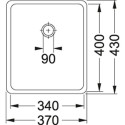 Мойка FRANKE KBX110-34 3.5,подст.,вент. (122.0036.607)