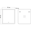 Зеркало GROSSMAN LEO 700х800х45 мм 167080