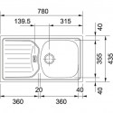 Кухонная мойка FRANKE FRANKE ETN 614 N оборач.