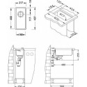 Кухонная мойка ALVEUS Kombino 10 SAT-90 1100233 (в комплекте с сифоном 1102384)