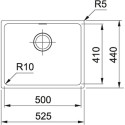 Кухонная мойка FRANKE SID 110-50 серый