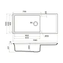 Кухонная мойка OMOIKIRI Sintesi 116-CN (4997122)