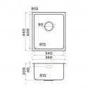 Кухонная мойка OMOIKIRI Tadzava 38-U/I-IN ULTRA 15 (4997113)