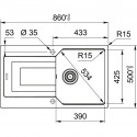 Кухонная мойка FRANKE UBG 611-86 сахара (114.0580.383)