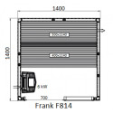 Финская сауна FRANK F814 ЛИПА