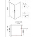 Душевое ограждение NIAGARA NG-43-12AG-A110G