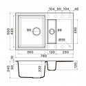 Кухонная мойка OMOIKIRI Sakaime 78-2-GR (4993559)