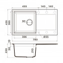 Кухонная мойка OMOIKIRI Sakaime 78-GR (4993548)