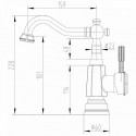 Смеситель LEMARK Jasmine LM6604ORB черная бронза