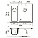 Кухонная мойка OMOIKIRI Bosen 59-2A-GB (4993821)