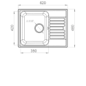Кухонная мойка GRANFEST QUARZ GF-Z 13 черный