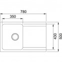 Кухонная мойка FRANKE OID 611-78 серый (143.0603.812)