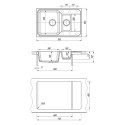 Кухонная мойка BAMBOO Кардинал 760K белый (29.035.D0760.401)