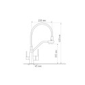 Смеситель ZIGMUND & SHTAIN ZS 2200 нержавейка