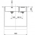 Кухонная мойка FRANKE Box Center BWX 220-54-27 TL рабочий центр слева