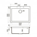 Кухонная мойка OMOIKIRI Bosen 61A-GB (4993824)