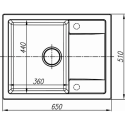 Кухонная мойка DR.GANS Техно (760х510х217) Терра (25.030.D0760.405)
