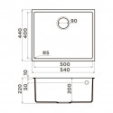 Кухонная мойка OMOIKIRI Bosen 54-U-GR (4993539)