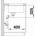 Кухонная мойка BLANCO SUBLINE 500-U 523740 черный