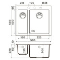 Кухонная мойка OMOIKIRI Bosen 59-2A-WH (4993823)