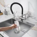 Смеситель KUCHENSTERN FLEX-FE 413SS40 нержавеющая сталь