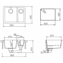 Кухонная мойка TEKA radea 550/370 tg carbon (40143678)