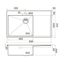 Кухонная мойка OMOIKIRI Akisame 86-IN-L Side (4997031)