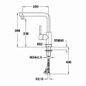 Смеситель для мойки TEKA inx 914 stainless steel