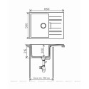 Кухонная мойка TOLERO TL-650-923 белый