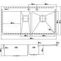 Кухонная мойка OMOIKIRI Akisame 100-2-GM-L (4993103)