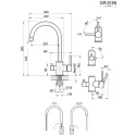 Смеситель GRANULA 5169 графит