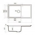 Кухонная мойка OMOIKIRI Sintesi 86-WG (4997133)