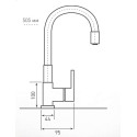 Смеситель ZIGMUND & SHTAIN ZS 2400B млечный путь