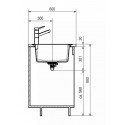 Кухонная мойка FRANKE UBG 611-78 оникс (114.0612.295)