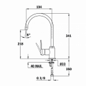 Смеситель TEKA IN 995 карбон (art.53995121CN)