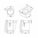 Кухонная мойка ALVEUS FORM 10 LEI-60 FI 450 1009130 (в комплекте с сифоном 1011717)