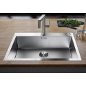 Кухонная мойка BLANCO CLARON 700-IF/A Durinox® отводная арматура InFino®нержавеющая сталь Durinox 523394