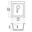 Кухонная мойка OMOIKIRI Omishima 41-U-DG Matt (4997560)