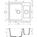 Кухонная мойка OMOIKIRI Sakaime 60-2-BL (4993908)